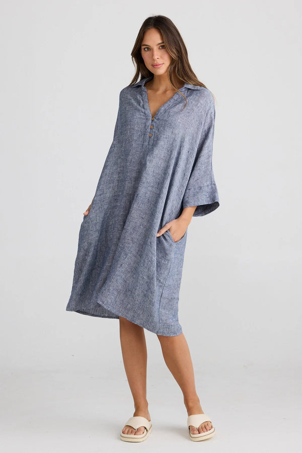 The Shanty | Casablanca Tunic | Navy Fleck