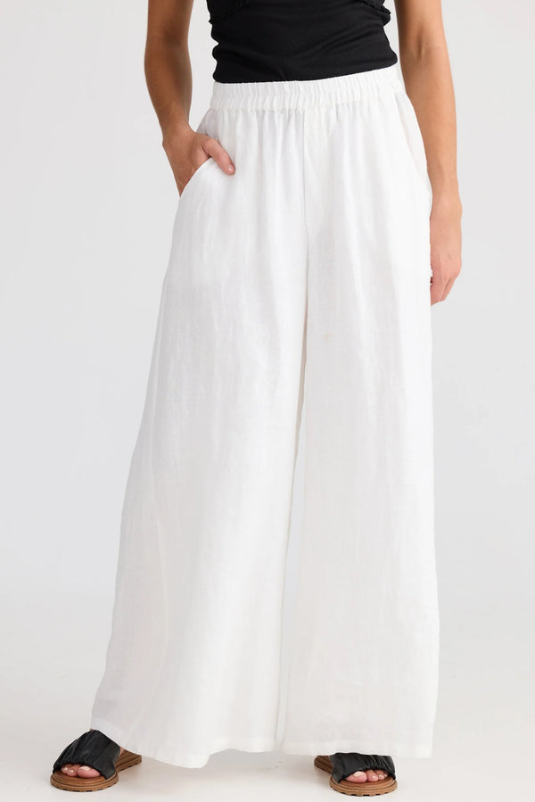 The Shanty | Positano Pant | White Linen