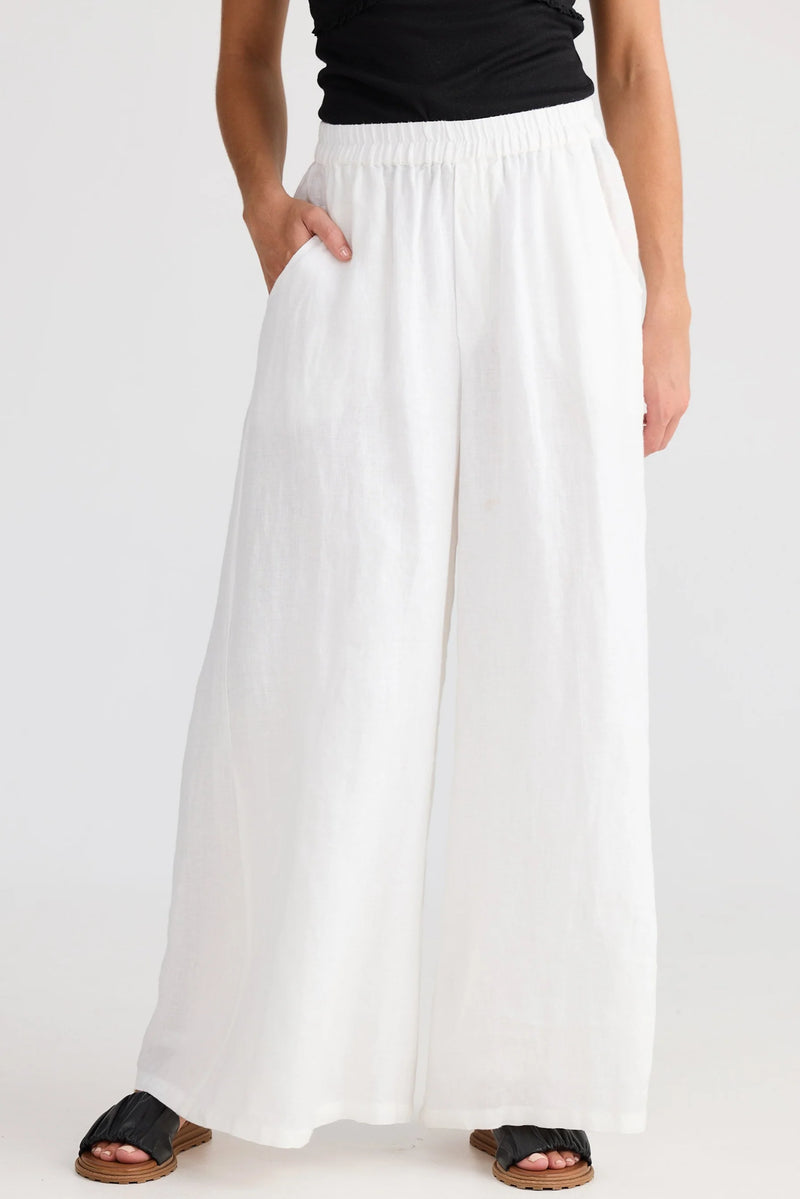 The Shanty | Positano Pant | White Linen