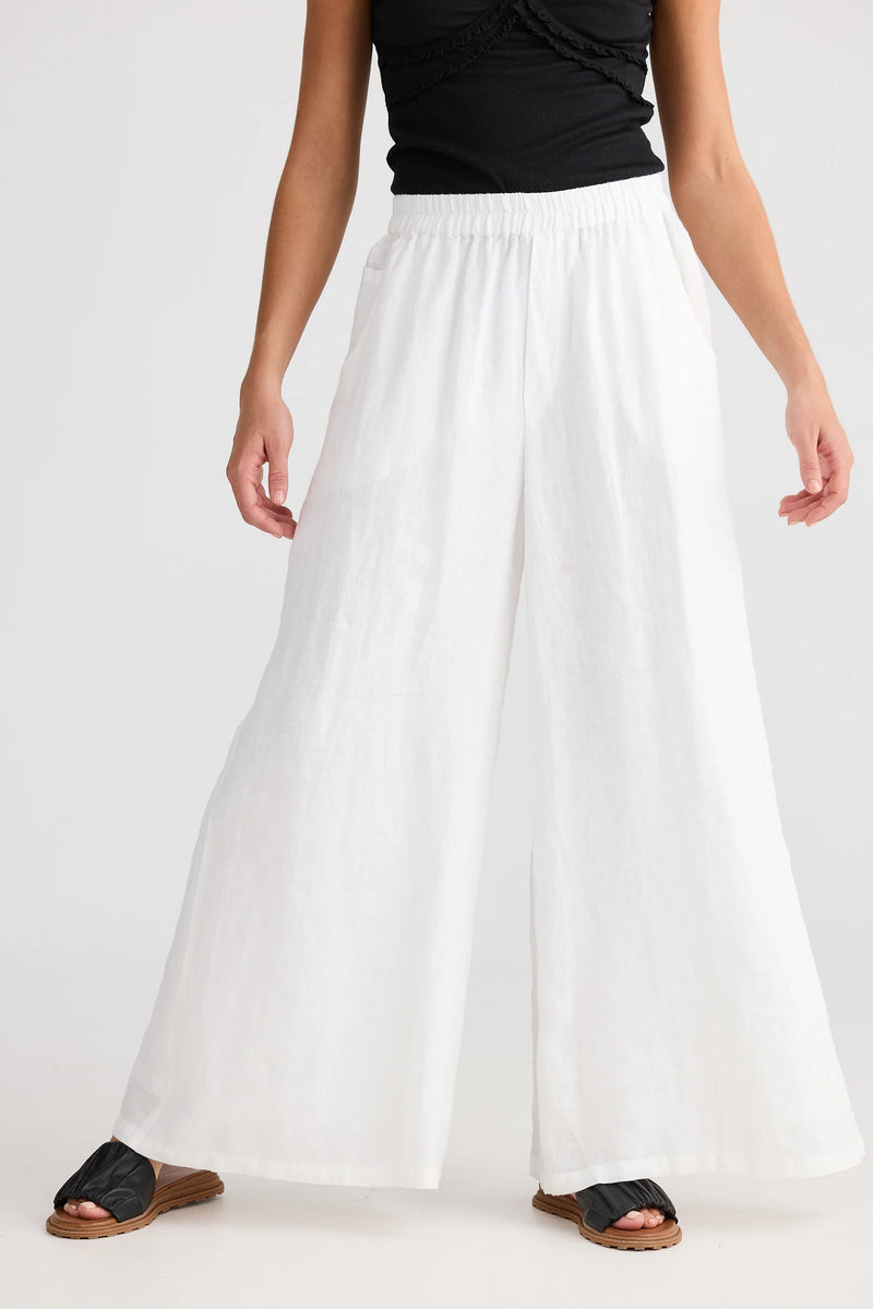 The Shanty | Positano Pant | White Linen