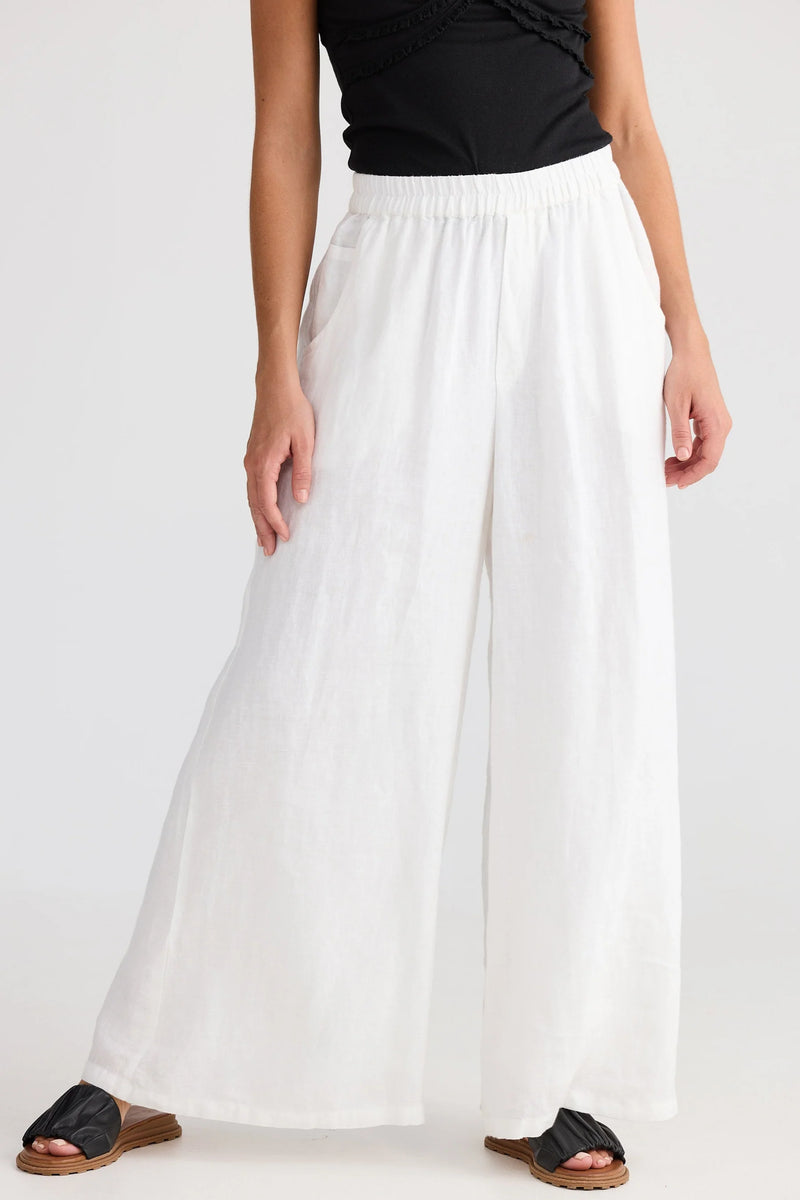 The Shanty | Positano Pant | White Linen
