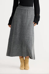 The Shanty | Lucerne Knit Skirt | Charcoal