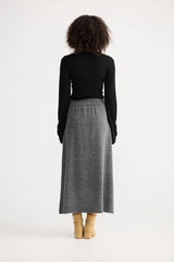 The Shanty | Lucerne Knit Skirt | Charcoal