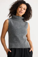 The Shanty | Lucerne Knit Top | Charcoal