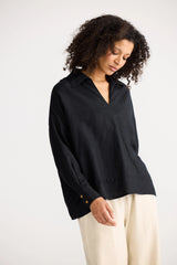 The Shanty | Wander Long Sleeve Top | Black