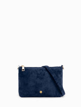 Zjoosh | The Sadia Eco Suede Bag | Navy