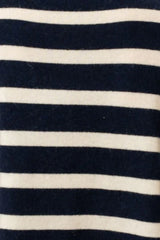 Shirty | The Carter Wool/Cashmere Polo Neck | French Navy / Ivory Stripe