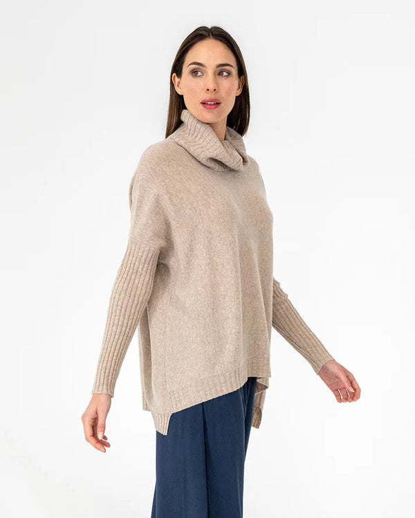 arligtonMILNE | Sinead Roll Neck Knit | Natural