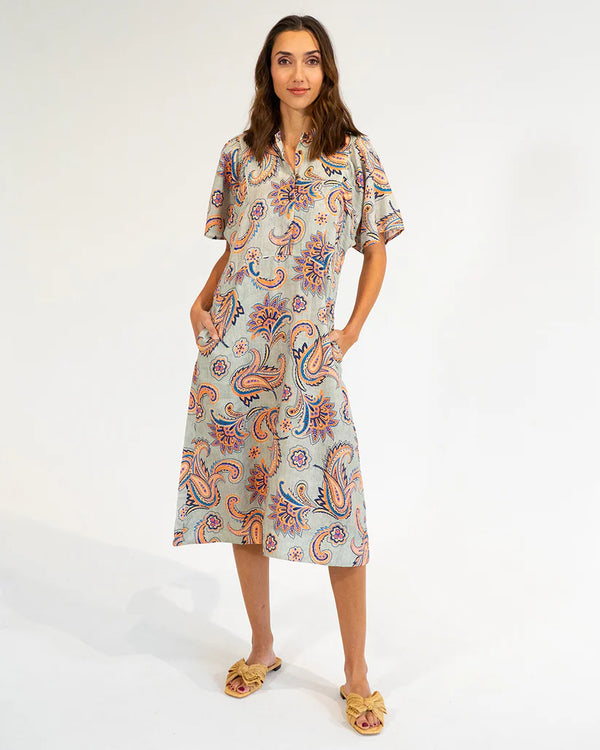 Elms+King | Ticino Dress | Paisley