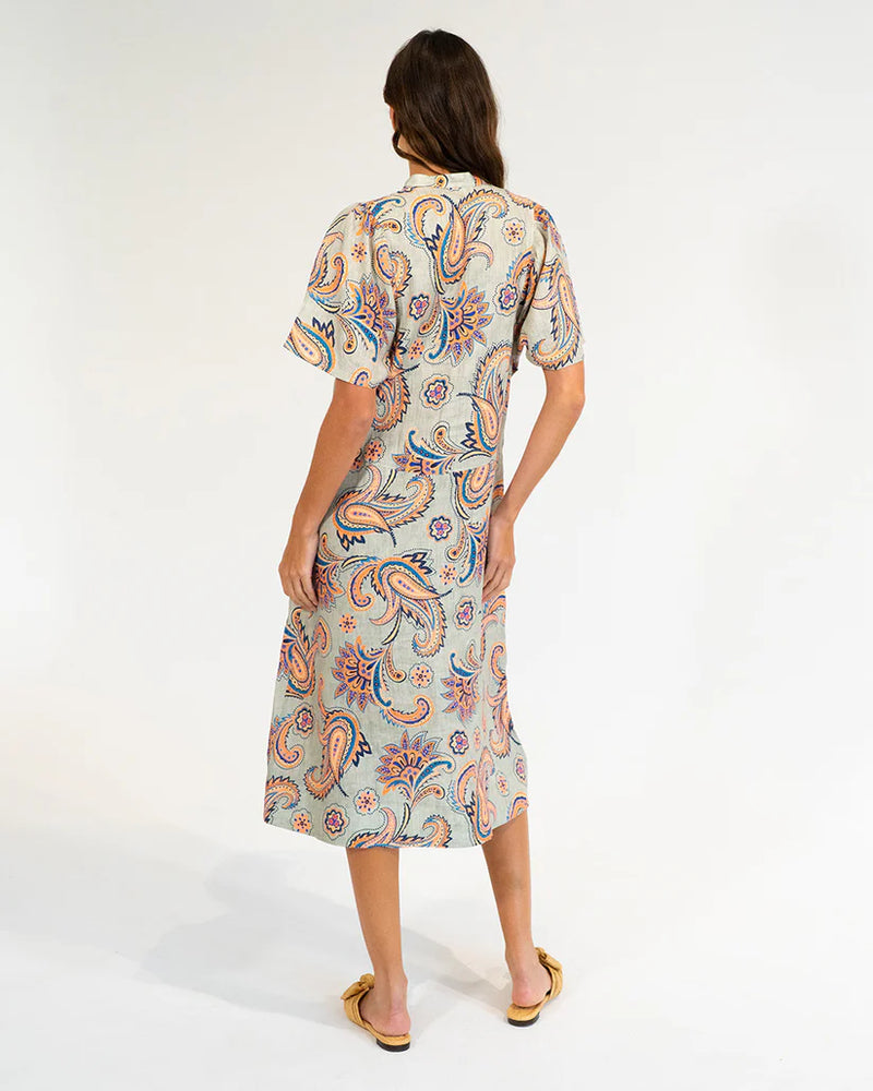 Elms+King | Ticino Dress | Paisley