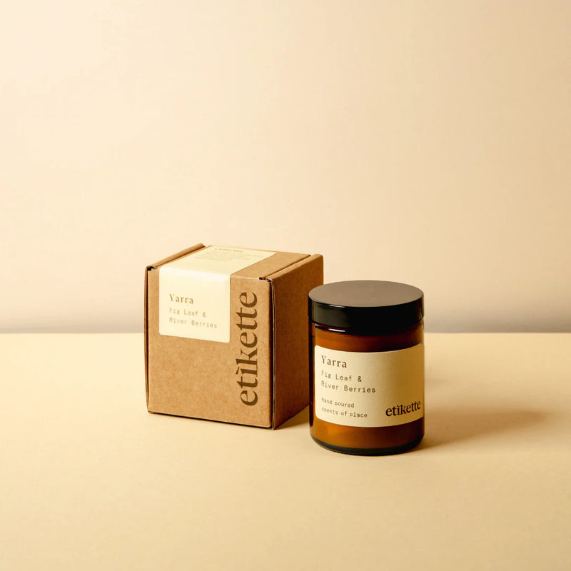Etikette | Soy Candles | Yarra in Fig Leaf & River Berries