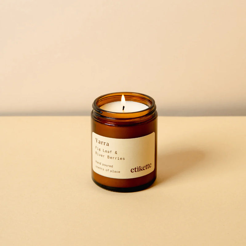 Etikette | Soy Candles | Yarra in Fig Leaf & River Berries