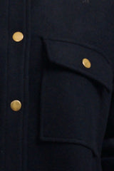 Shirty | The Allegra Relaxed Wool Blend Jacket | Navy