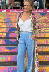 OnceWas | Carmen Viscose Linen Maxi Dress | Azalea Fields