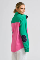 Shirty | Collar Sweatshirt | Hot Pink Combo