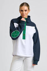 Shirty | Collar Sweatshirt | White Combo