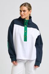 Shirty | Collar Sweatshirt | White Combo