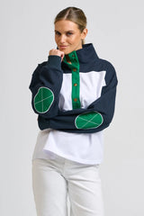 Shirty | Collar Sweatshirt | White Combo