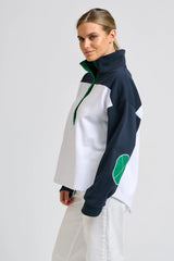 Shirty | Collar Sweatshirt | White Combo
