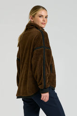 Shirty | Popover Fleece Sweatshirt | Chocolate