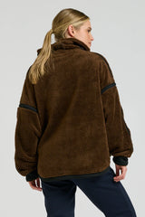 Shirty | Popover Fleece Sweatshirt | Chocolate
