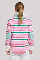 Shirty | Rugby Sweatshirt Summer | Pink Multi Stripe
