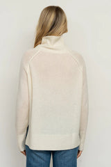 Shirty | The Petersham Wool/Cashmere Polo Neck | Ivory