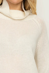 Shirty | The Petersham Wool/Cashmere Polo Neck | Ivory