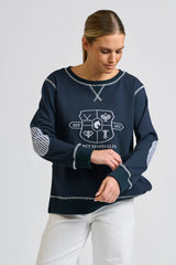 Shirty | Zippy Classic side Zip Sweatshirt | Navy