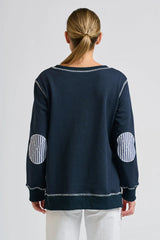 Shirty | Zippy Classic side Zip Sweatshirt | Navy
