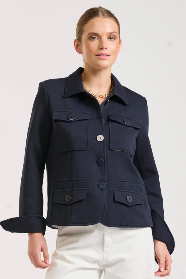 Shirty | Hemming Scuba Jacket | French Navy