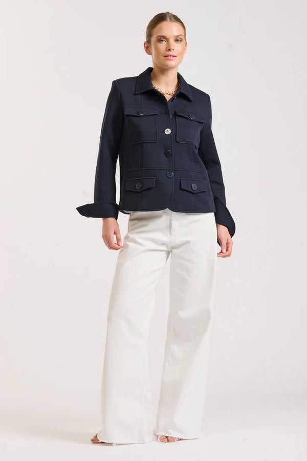 Shirty | Hemming Scuba Jacket | French Navy