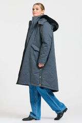 Shirty | Aspen Mid Line Coat | Bluestone