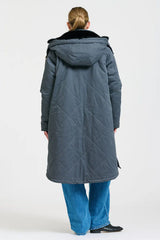 Shirty | Aspen Mid Line Coat | Bluestone