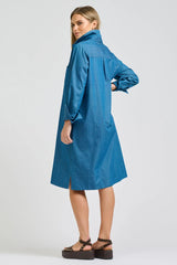 Shirty | Jane Utility Popover Dress | Washed Denim