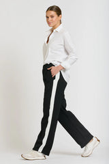 Shirty | The Lola Pant | Black & Ivory