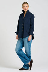 Shirty | The Elodie Relaxed Shirt | French Navy Pincord
