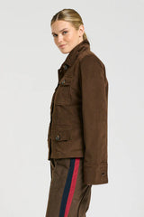Shirty | The Hemming Velvet Twill Jacket | Chocolate