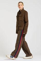 Shirty | The Hemming Velvet Twill Jacket | Chocolate