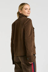 Shirty | The Hemming Velvet Twill Jacket | Chocolate