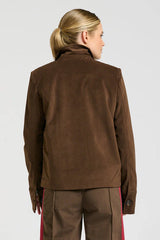 Shirty | The Hemming Velvet Twill Jacket | Chocolate