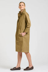 Shirty | Jane Utility Popover Dress | Tan