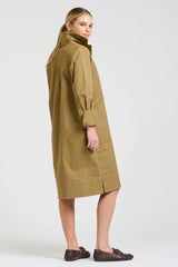 Shirty | Jane Utility Popover Dress | Tan
