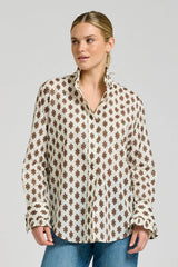 Shirty | Olivia Shirt | Ivory Double Diamond