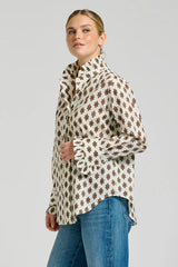 Shirty | Olivia Shirt | Ivory Double Diamond
