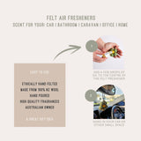 Red Hill Candle Co | Felt Flower Air Freshener | Australian Bush
