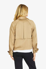 Ping Pong | Evans Crop Trench Jacket | Taupe