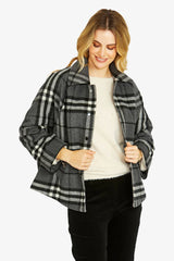 Ping Pong | Lennon Crop Swing Coat | Grey
