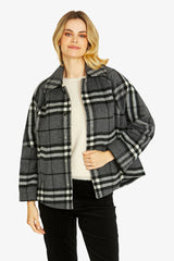 Ping Pong | Lennon Crop Swing Coat | Grey