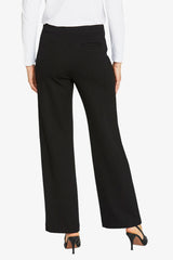 Ping Pong | Marina Ponte Button Trousers | Black